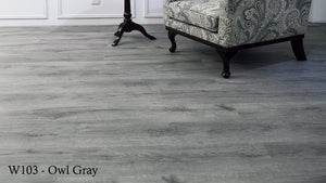 W103_Owl_Gray SPC Flooring Sample - Factory Floorings