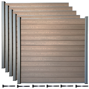 6x6 Surface Mount Installation Composite Fencing Kits