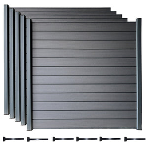 6x6 Surface Mount Installation Composite Fencing Kits