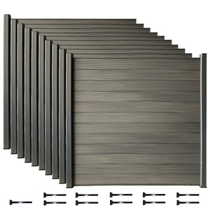 6x6 Surface Mount Installation Composite Fencing Kits