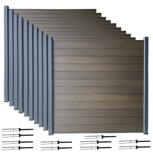 6x6 Dig-in Installation Composite Fencing Kits