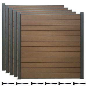 6x6 Surface Mount Installation Composite Fencing Kits
