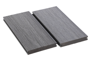 GEWGSB_Gray Grooved-Edge Wood Grain Solid Board Sample - Factory Floorings