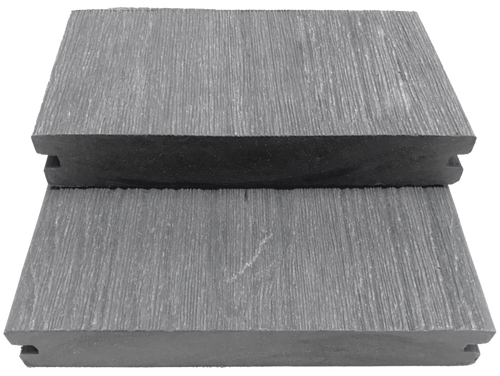 GEWGSB_Gray Grooved-Edge Wood Grain Solid Board Sample - Factory Floorings