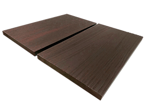 SEWGFB_Mocha Squared Edge Wood Grain Fascia Board Sample - Factory Floorings