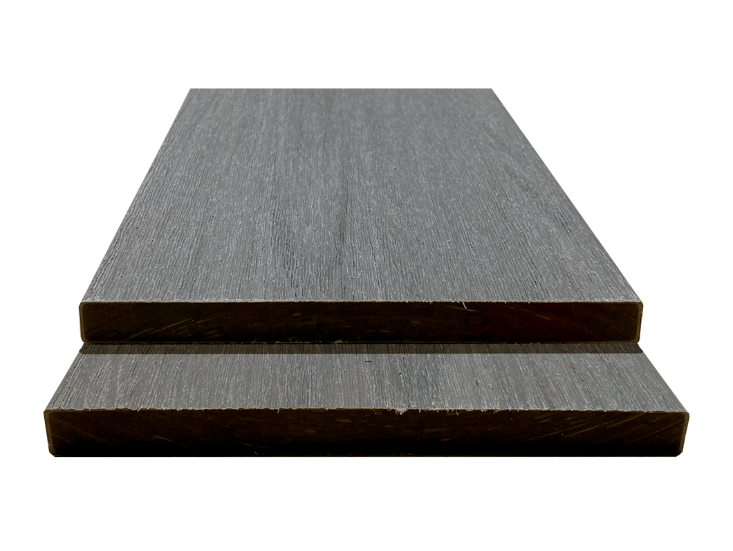 SEWGFB_Gray Squared Edge Wood Grain Fascia Board Sample - Factory Floorings