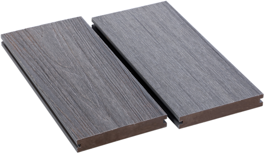 6 Feet Wood Grain Grooved-Edge Solid Castle-Gray Board