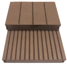 Load image into Gallery viewer, GESB_Mocha Grooved-Edge Solid Board Sample - Factory Floorings
