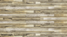 Load image into Gallery viewer, W105-1_Light_Saddlewood SPC Flooring Sample - Factory Floorings
